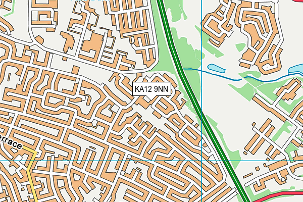 KA12 9NN map - OS VectorMap District (Ordnance Survey)