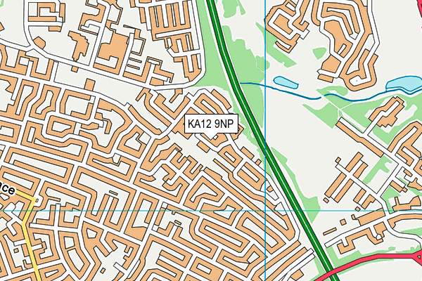 KA12 9NP map - OS VectorMap District (Ordnance Survey)