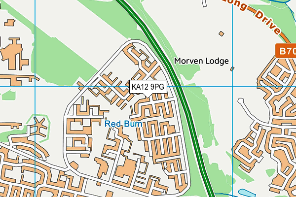 KA12 9PG map - OS VectorMap District (Ordnance Survey)