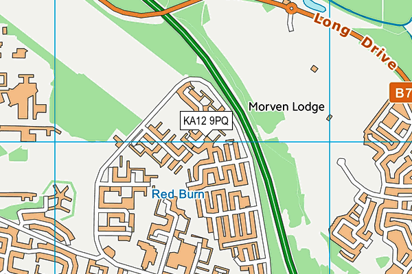 KA12 9PQ map - OS VectorMap District (Ordnance Survey)