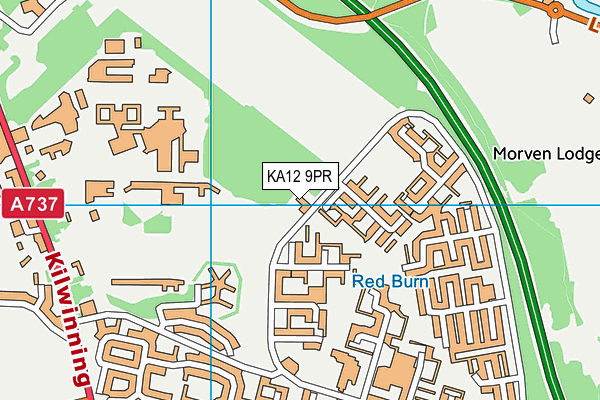 KA12 9PR map - OS VectorMap District (Ordnance Survey)