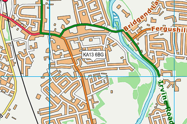 KA13 6BG map - OS VectorMap District (Ordnance Survey)
