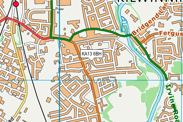 KA13 6BH map - OS VectorMap District (Ordnance Survey)