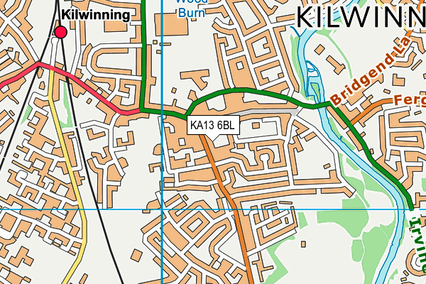 KA13 6BL map - OS VectorMap District (Ordnance Survey)