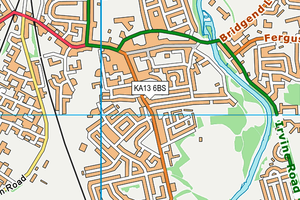 KA13 6BS map - OS VectorMap District (Ordnance Survey)
