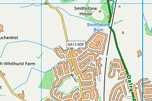 KA13 6DF map - OS VectorMap District (Ordnance Survey)