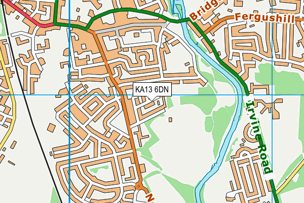 KA13 6DN map - OS VectorMap District (Ordnance Survey)