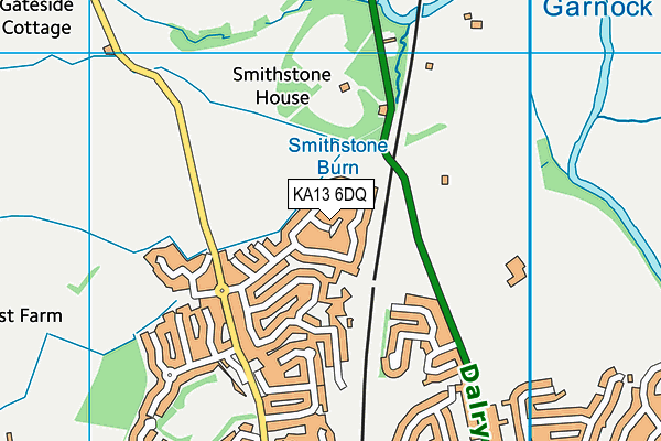 KA13 6DQ map - OS VectorMap District (Ordnance Survey)