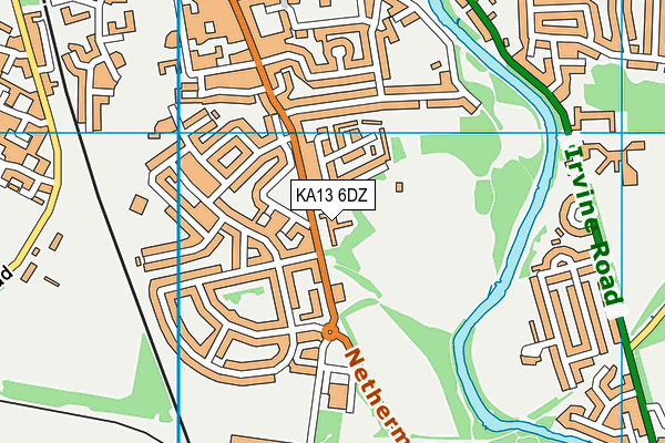 KA13 6DZ map - OS VectorMap District (Ordnance Survey)