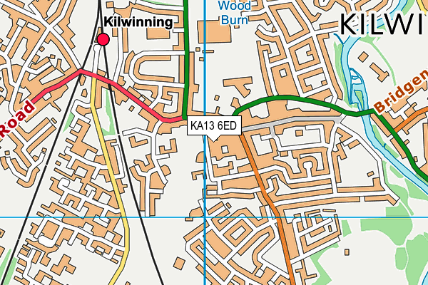KA13 6ED map - OS VectorMap District (Ordnance Survey)