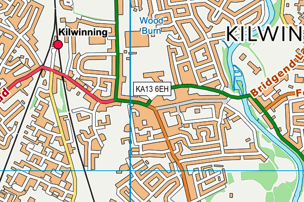 KA13 6EH map - OS VectorMap District (Ordnance Survey)