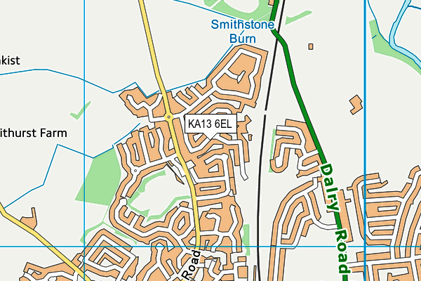 KA13 6EL map - OS VectorMap District (Ordnance Survey)