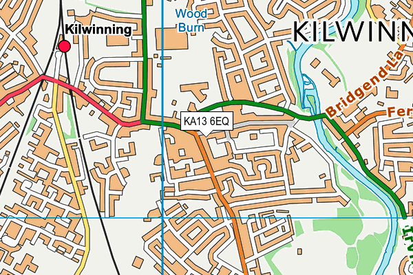 KA13 6EQ map - OS VectorMap District (Ordnance Survey)