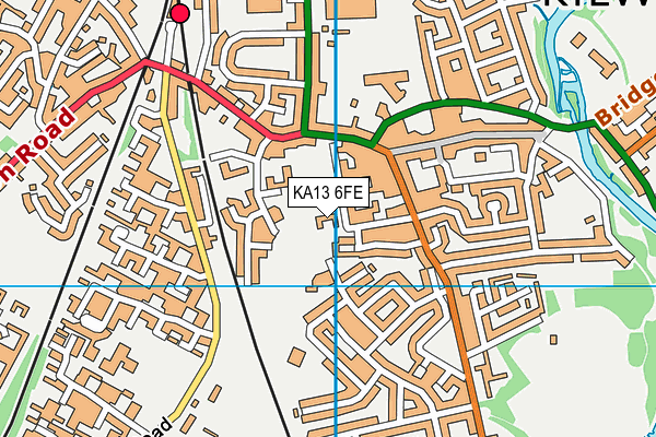 KA13 6FE map - OS VectorMap District (Ordnance Survey)