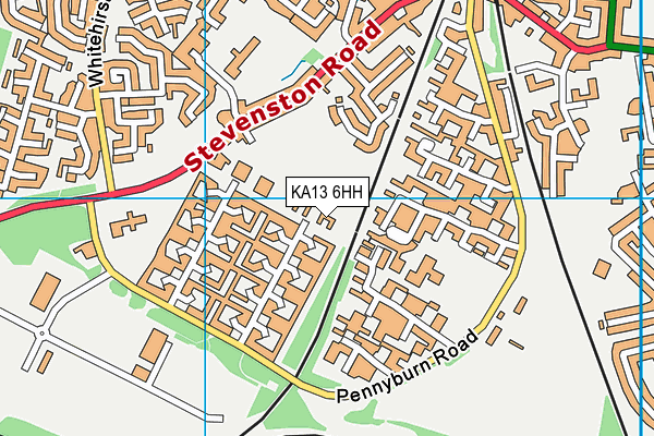 KA13 6HH map - OS VectorMap District (Ordnance Survey)