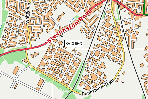 KA13 6HQ map - OS VectorMap District (Ordnance Survey)