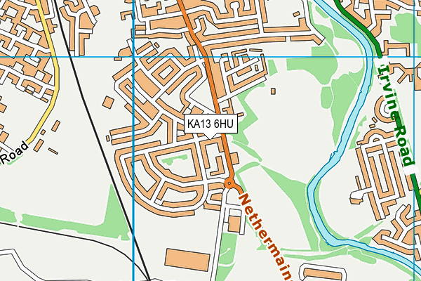 KA13 6HU map - OS VectorMap District (Ordnance Survey)