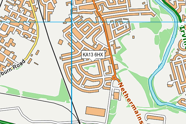KA13 6HX map - OS VectorMap District (Ordnance Survey)