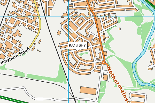 KA13 6HY map - OS VectorMap District (Ordnance Survey)