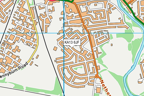 KA13 6JF map - OS VectorMap District (Ordnance Survey)