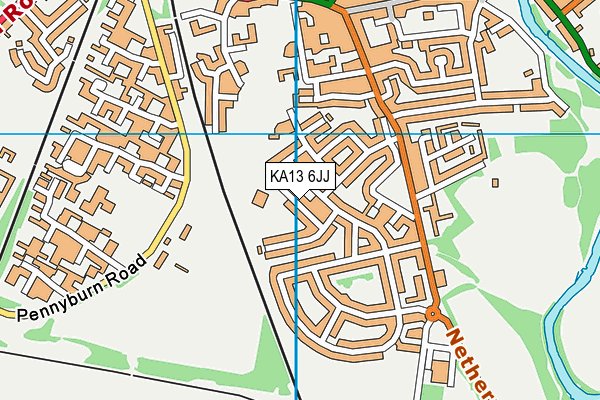 KA13 6JJ map - OS VectorMap District (Ordnance Survey)