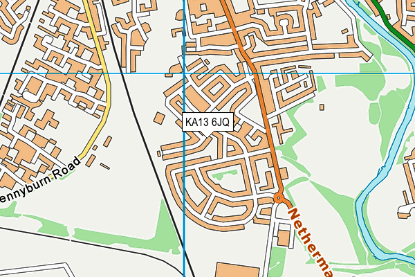 KA13 6JQ map - OS VectorMap District (Ordnance Survey)