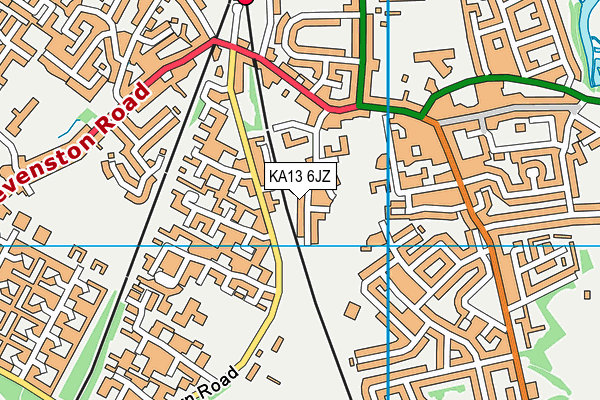KA13 6JZ map - OS VectorMap District (Ordnance Survey)