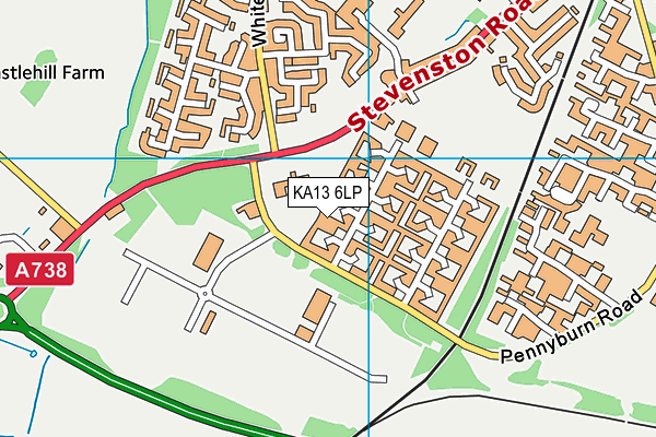 KA13 6LP map - OS VectorMap District (Ordnance Survey)
