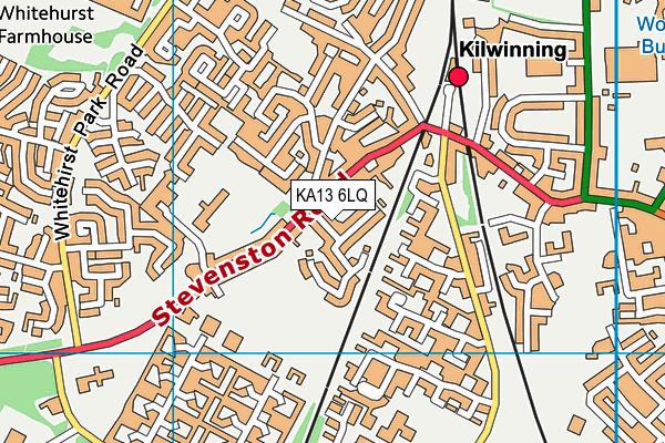 KA13 6LQ map - OS VectorMap District (Ordnance Survey)