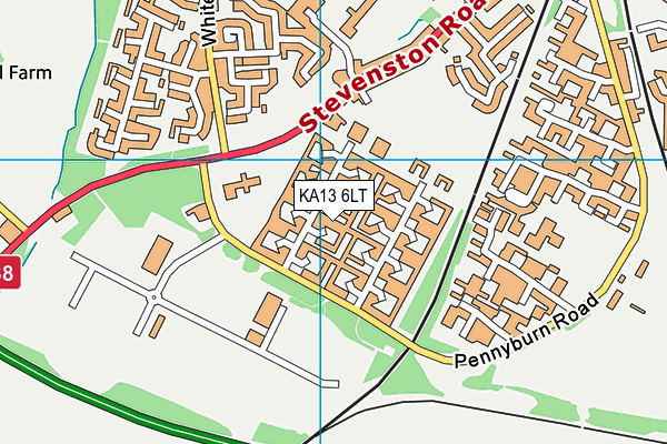 KA13 6LT map - OS VectorMap District (Ordnance Survey)