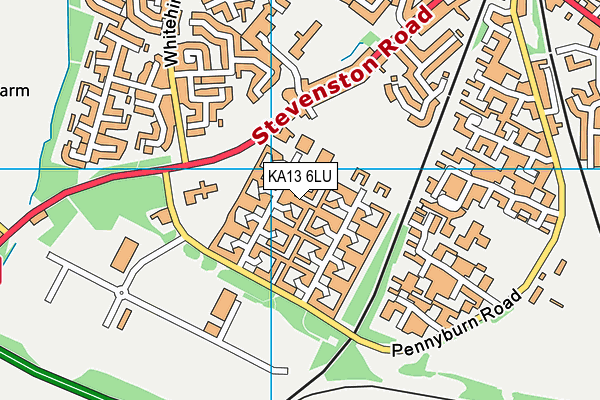 KA13 6LU map - OS VectorMap District (Ordnance Survey)