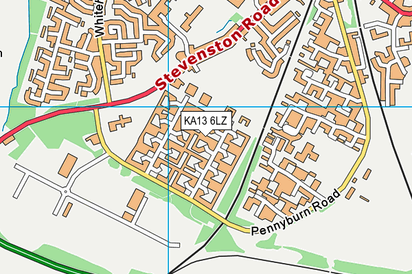KA13 6LZ map - OS VectorMap District (Ordnance Survey)