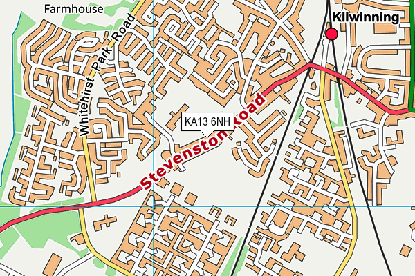 KA13 6NH map - OS VectorMap District (Ordnance Survey)