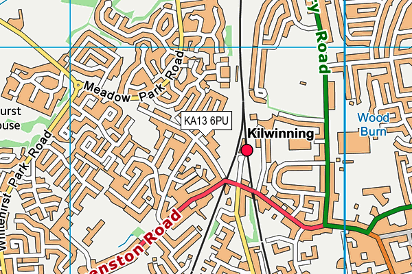 KA13 6PU map - OS VectorMap District (Ordnance Survey)
