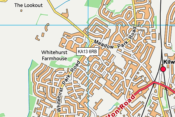KA13 6RB map - OS VectorMap District (Ordnance Survey)