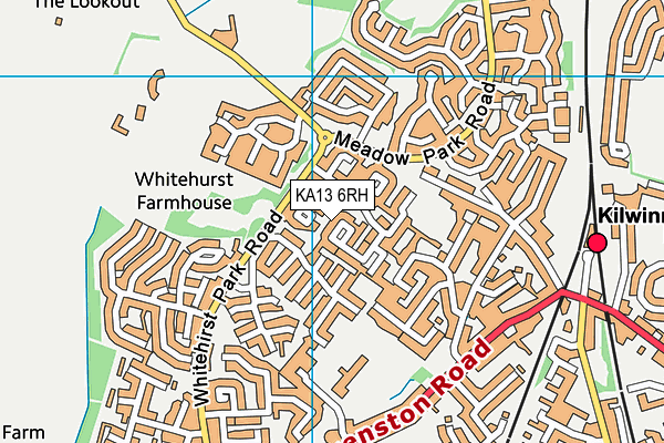 KA13 6RH map - OS VectorMap District (Ordnance Survey)