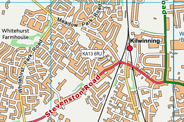 KA13 6RJ map - OS VectorMap District (Ordnance Survey)