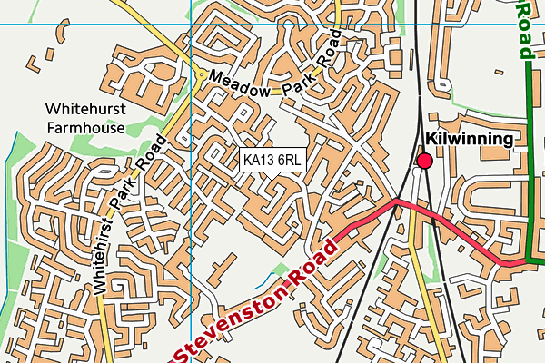 KA13 6RL map - OS VectorMap District (Ordnance Survey)