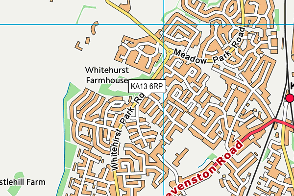 KA13 6RP map - OS VectorMap District (Ordnance Survey)
