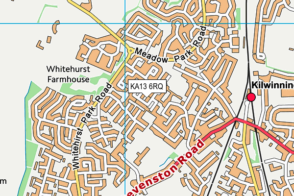 KA13 6RQ map - OS VectorMap District (Ordnance Survey)