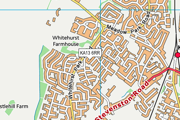 KA13 6RR map - OS VectorMap District (Ordnance Survey)