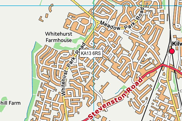KA13 6RS map - OS VectorMap District (Ordnance Survey)