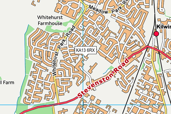 KA13 6RX map - OS VectorMap District (Ordnance Survey)