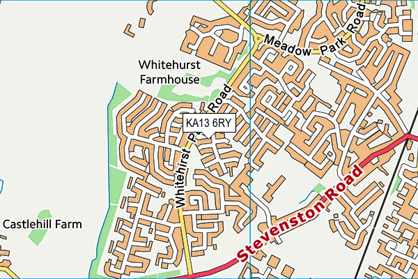 KA13 6RY map - OS VectorMap District (Ordnance Survey)