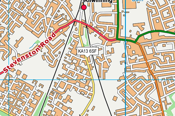 KA13 6SF map - OS VectorMap District (Ordnance Survey)