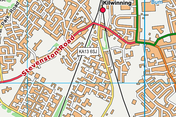 KA13 6SJ map - OS VectorMap District (Ordnance Survey)