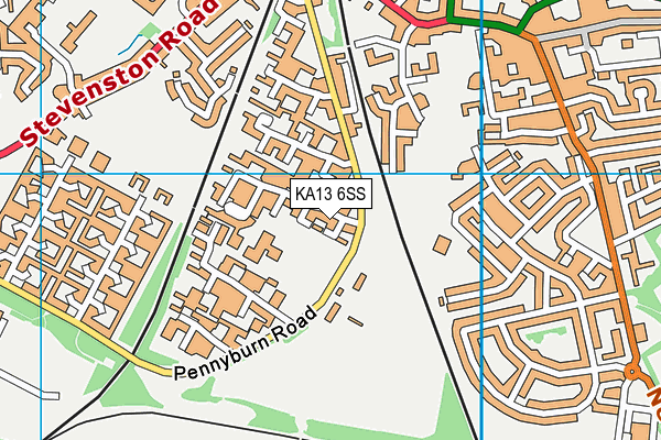 KA13 6SS map - OS VectorMap District (Ordnance Survey)