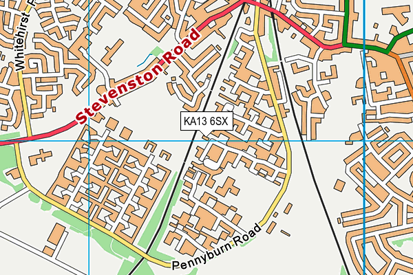 KA13 6SX map - OS VectorMap District (Ordnance Survey)