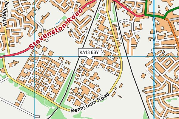 KA13 6SY map - OS VectorMap District (Ordnance Survey)