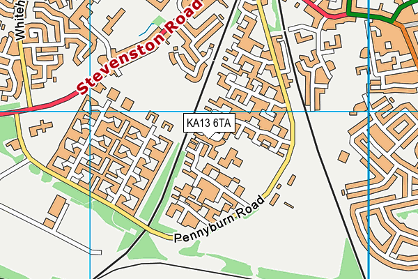 KA13 6TA map - OS VectorMap District (Ordnance Survey)